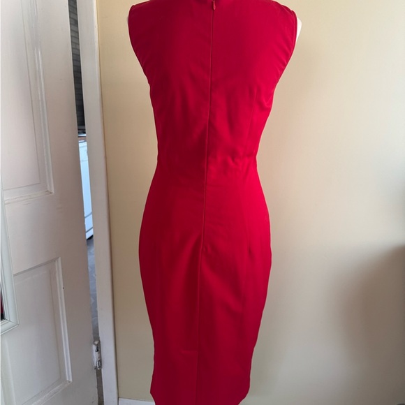 Custom Red Dress w Removable Gingham Over Skirt - Picture 5 of 9